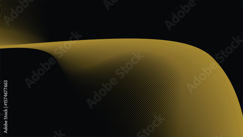 Dark Background with Elegant Gold Stripes Line Pattern for Luxury, Premium, and Modern Design Style