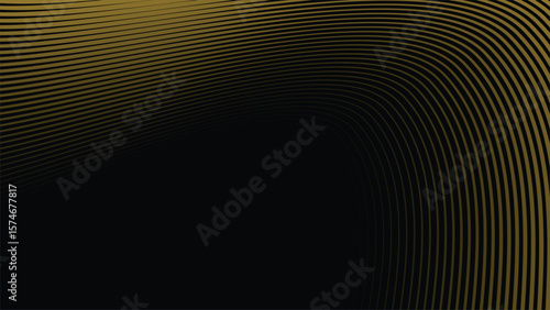 Dark Background with Elegant Gold Stripes Line Pattern for Luxury, Premium, and Modern Design Style
