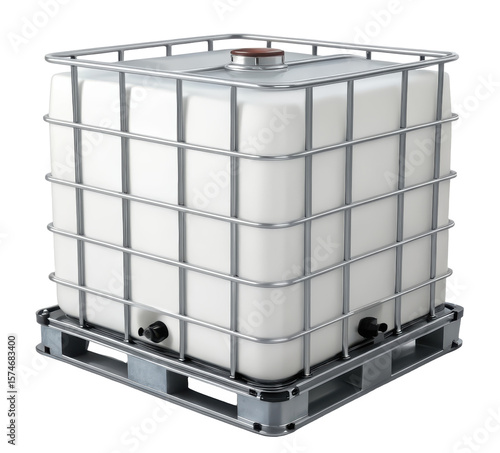 IBC tank png industrial tank png storage tank png chemical tank png large container png factory equipment png bulk container png transparent background image