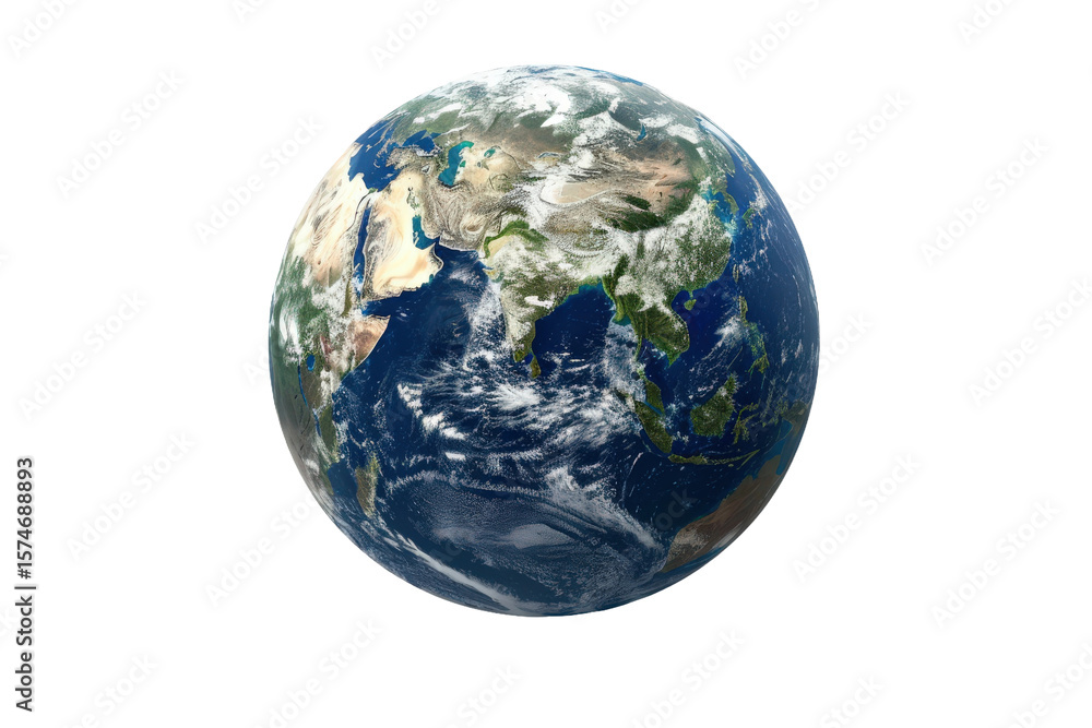 Fototapeta premium High resolution image of Earth isolated on transparent background