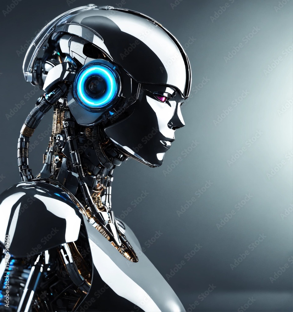 Fototapeta premium futuristic robot cyborg