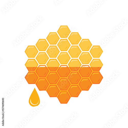 Honeycomb Isolated on a Tra...