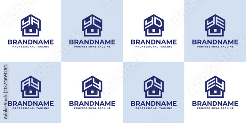 Letters YA AY YC CY YD DY YE EY Home Roof Logo, suitable for any business related to house