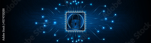 Lock icon. Cyber ​​security and data protection concepts and privacy. Innovative concept of advanced safety technology	