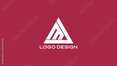 Luxury LM letter monogram logo with geometric shapes, perfect for fashion branding, personal identity, and premium businesses