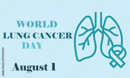 World lung cancer day banner 2025