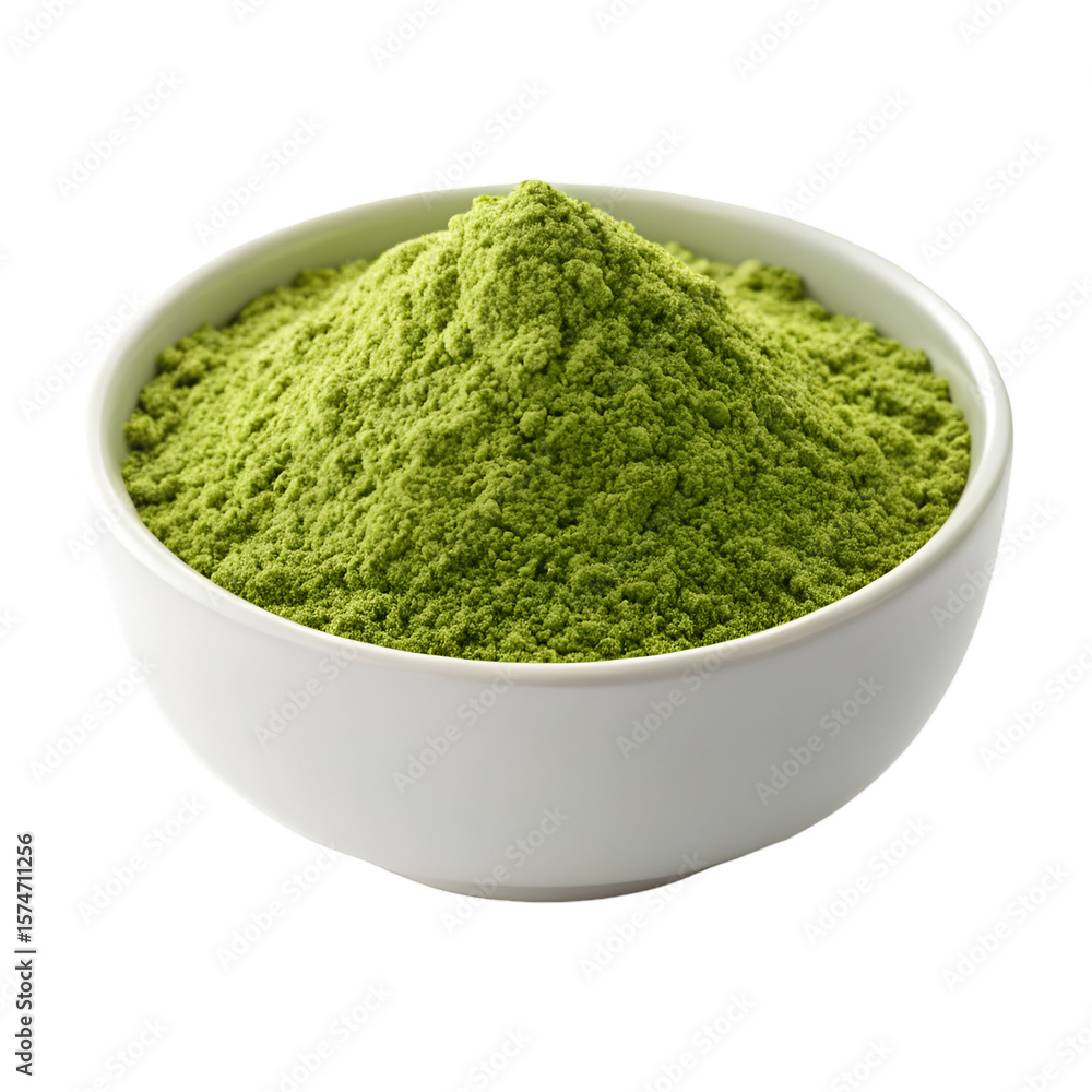 Coriander powder in bowl isolated on transparent background ideal for spice food and herb visuals Coriander powder in bowl isolated on transparent background ideal for spice food and herb visuals