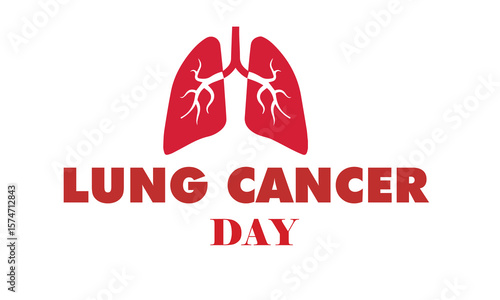 World lung cancer day banner 2025