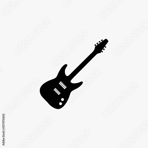 electric guitar icon vector template