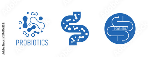 probiotics text healthy lifestyle sign	