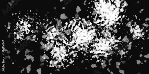 Wallpaper Mural White snowflakes on a black background surface. Macro nature pattern backdrop. Snow overlay background isolated on black. Winter concept. scratches and cracks which can be used as a background. Torontodigital.ca