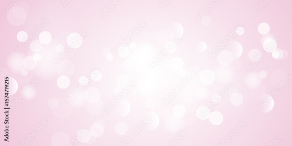 Pink bokeh light background.