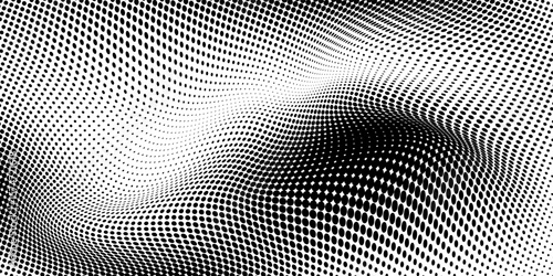 Set of halftone dots gradient pattern texture isolated on white background. Straight dotted spots using halftone circle dot raster texture. Vector blot half tone collection.