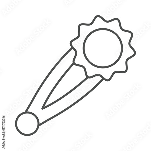 Brooch  thinline icon , vector, pixel perfect, illustrator file 
