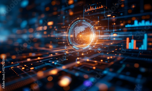 Digital interface technology visualization