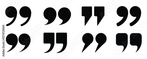 Quotation mark icon. punctuation typography design vector illustration