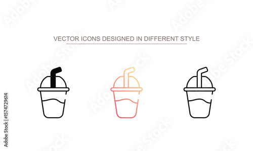 Slush icon design with white background stock illustration
