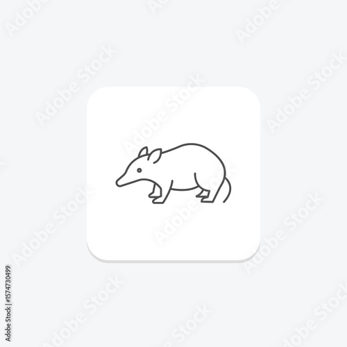 Tenrec, vector, pixel perfect, illustrator file