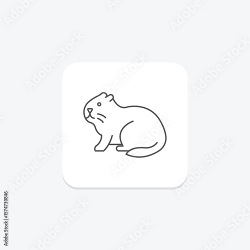 Coypu, vector, pixel perfect, illustrator file