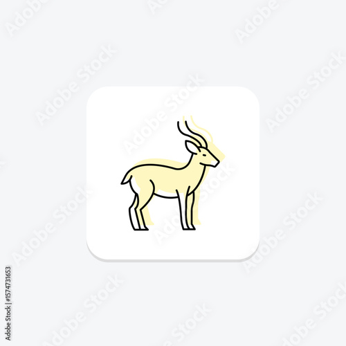 Antelope, vector, pixel perfect, illustrator file