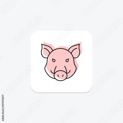Boar, vector, pixel perfect, illustrator file