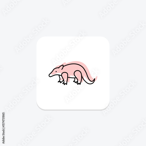Pangolin, vector, pixel perfect, illustrator file