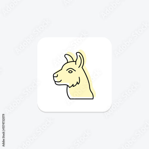 Llama, vector, pixel perfect, illustrator file