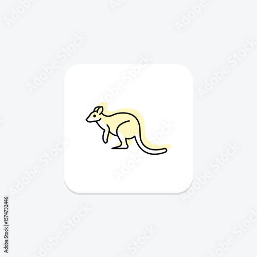 Tree Kangaroo, vector, pixel perfect, illustrator file