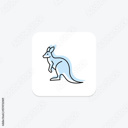 Wallaby, vector, pixel perfect, illustrator file