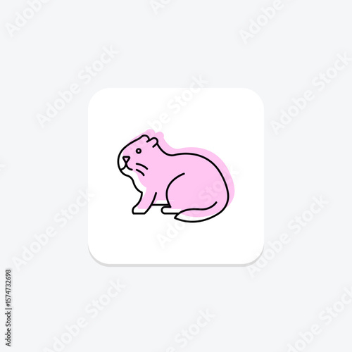 Coypu, vector, pixel perfect, illustrator file