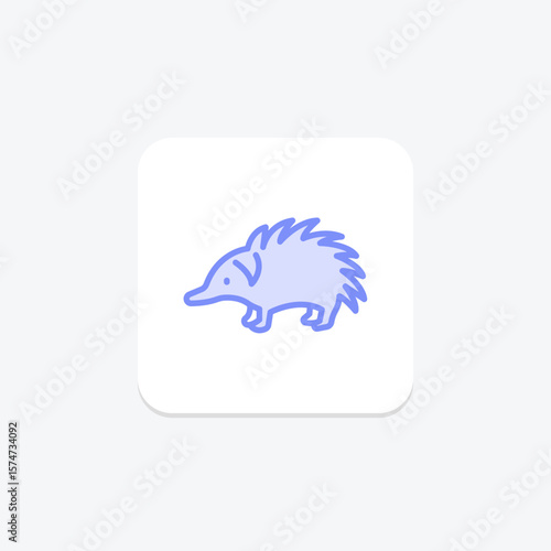 Echidna, vector, pixel perfect, illustrator file