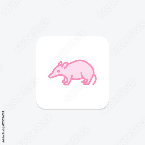 Tenrec, vector, pixel perfect, illustrator file