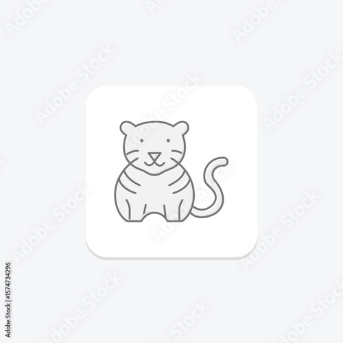 Tiger, vector, pixel perfect, illustrator file
