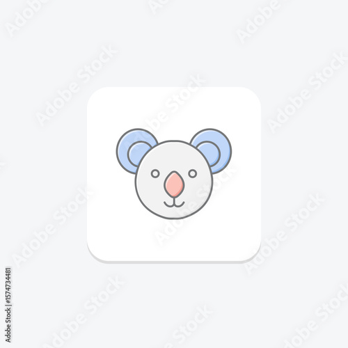 Koala, vector, pixel perfect, illustrator file