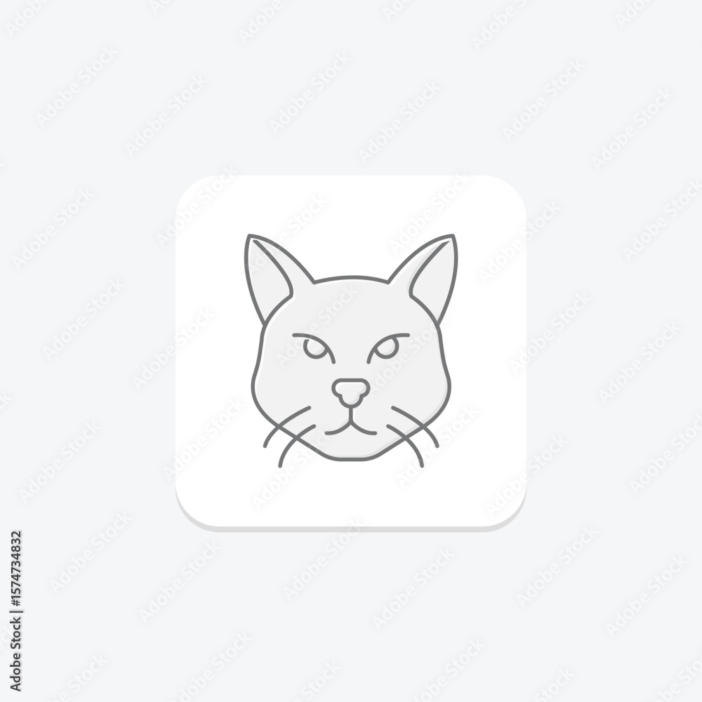 Fototapeta premium Bobcat, vector, pixel perfect, illustrator file