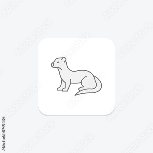 Weasel, vector, pixel perfect, illustrator file