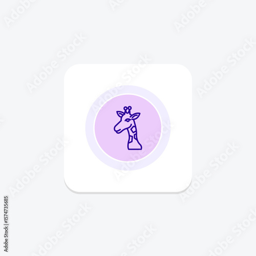 Giraffe, vector, pixel perfect, illustrator file