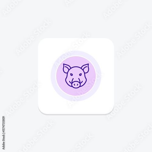 Boar, vector, pixel perfect, illustrator file