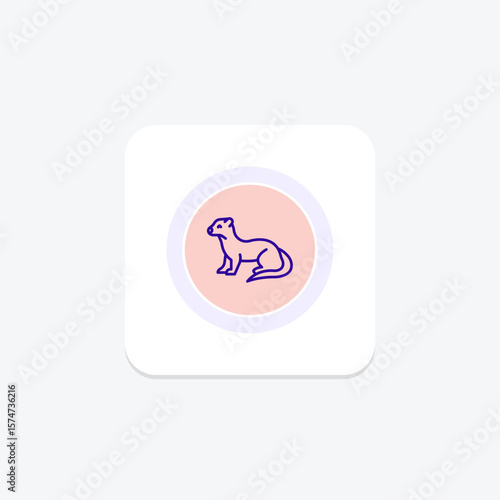 Weasel, vector, pixel perfect, illustrator file