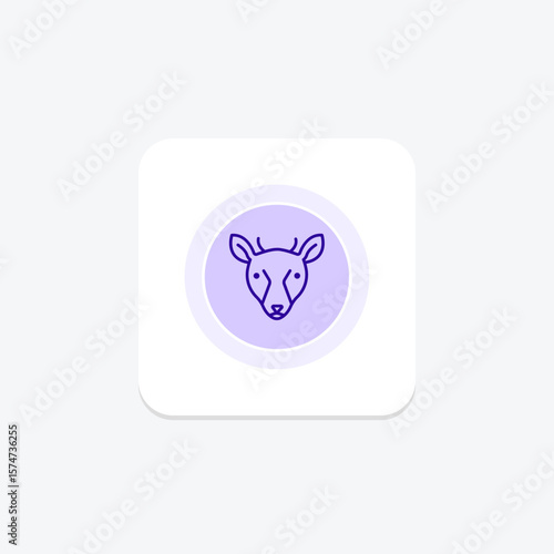 Musk Deer, vector, pixel perfect, illustrator file