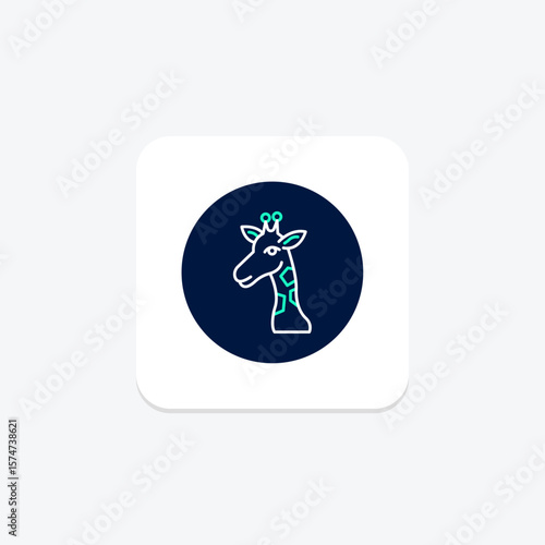 Giraffe, vector, pixel perfect, illustrator file