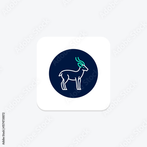 Antelope, vector, pixel perfect, illustrator file