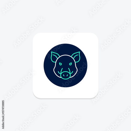 Boar, vector, pixel perfect, illustrator file
