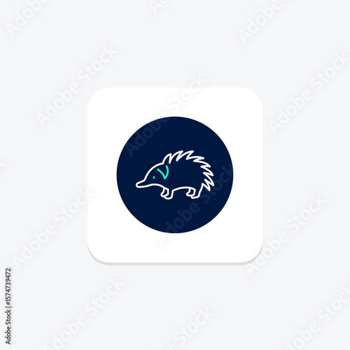 Echidna, vector, pixel perfect, illustrator file