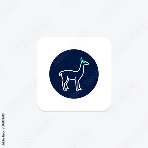 Vicuna, vector, pixel perfect, illustrator file