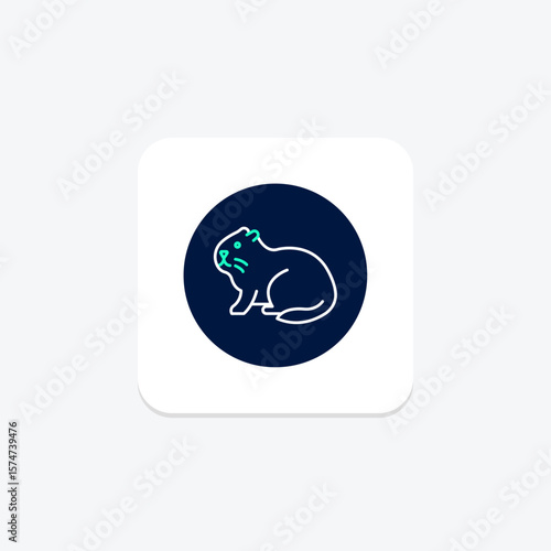 Coypu, vector, pixel perfect, illustrator file