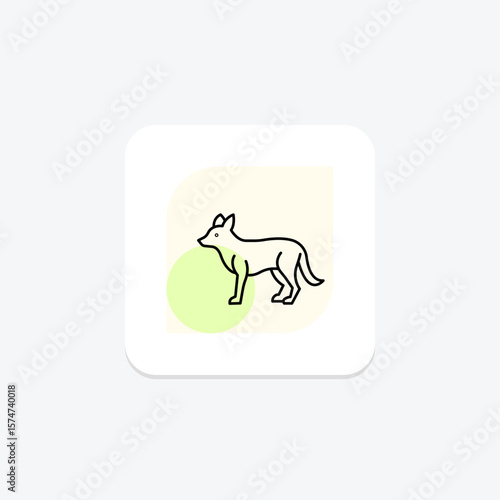 Jackal, vector, pixel perfect, illustrator file