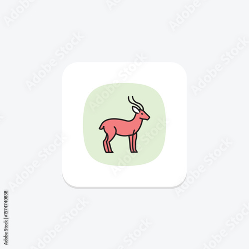 Antelope, vector, pixel perfect, illustrator file