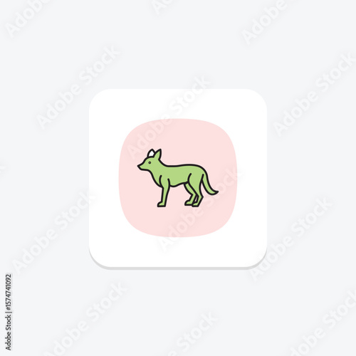 Jackal, vector, pixel perfect, illustrator file