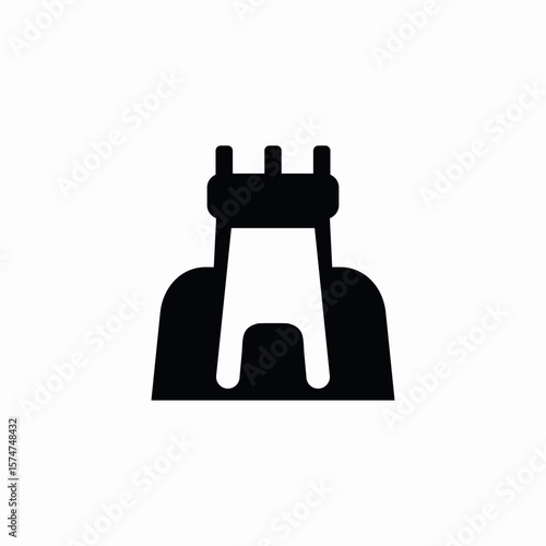 tower castle icon sign vector